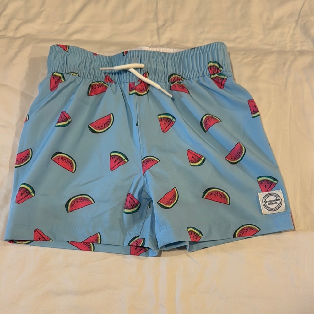 Kids Watermelon Print Swim Shorts